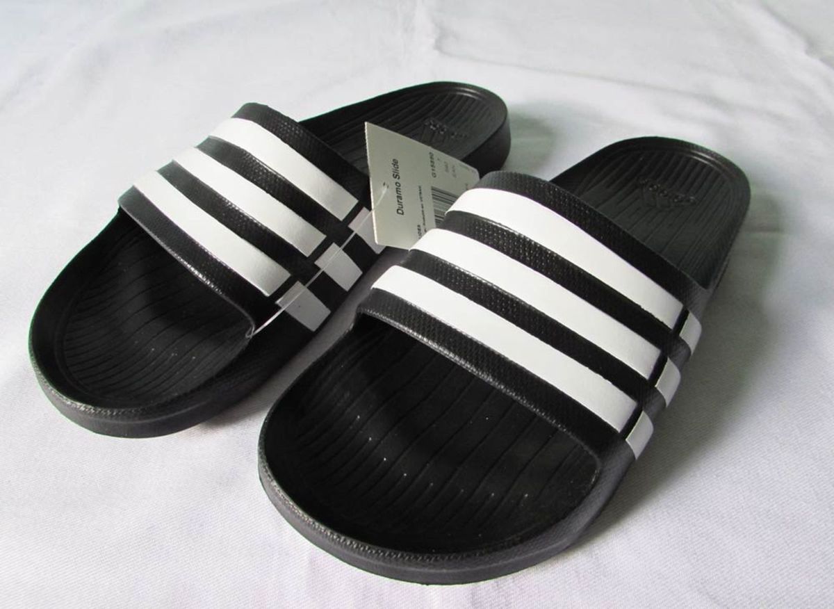 chinelo adidas duramo branco