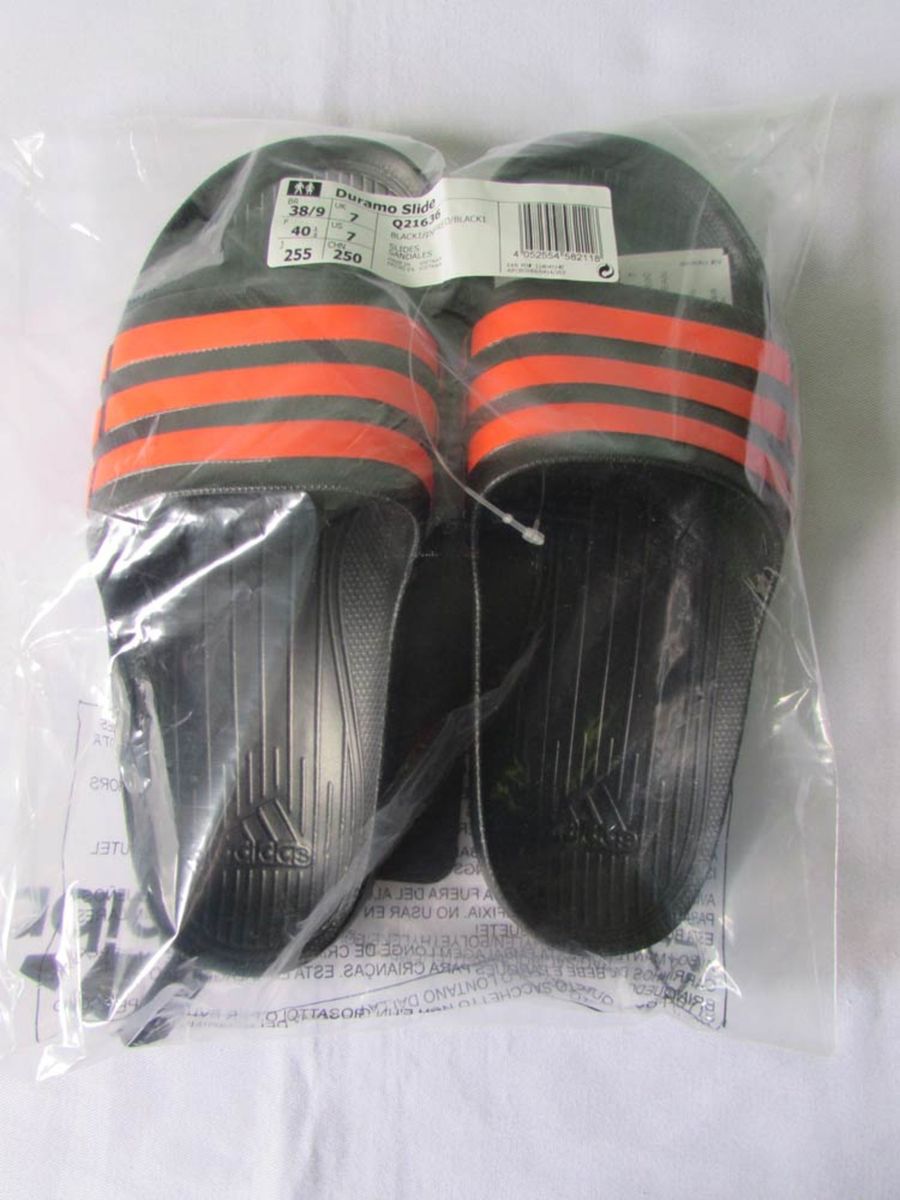 chinelo adidas duramo vermelho