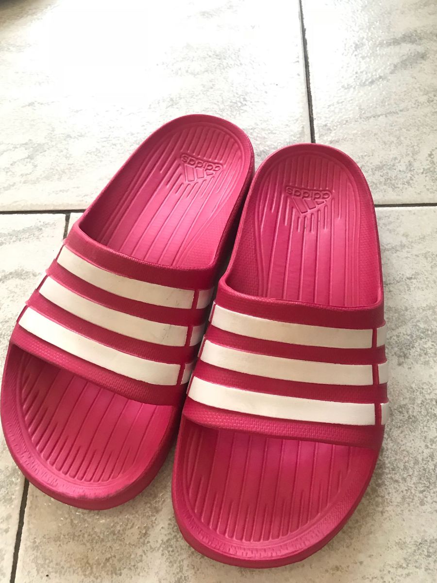 chinelo adidas rosa feminino