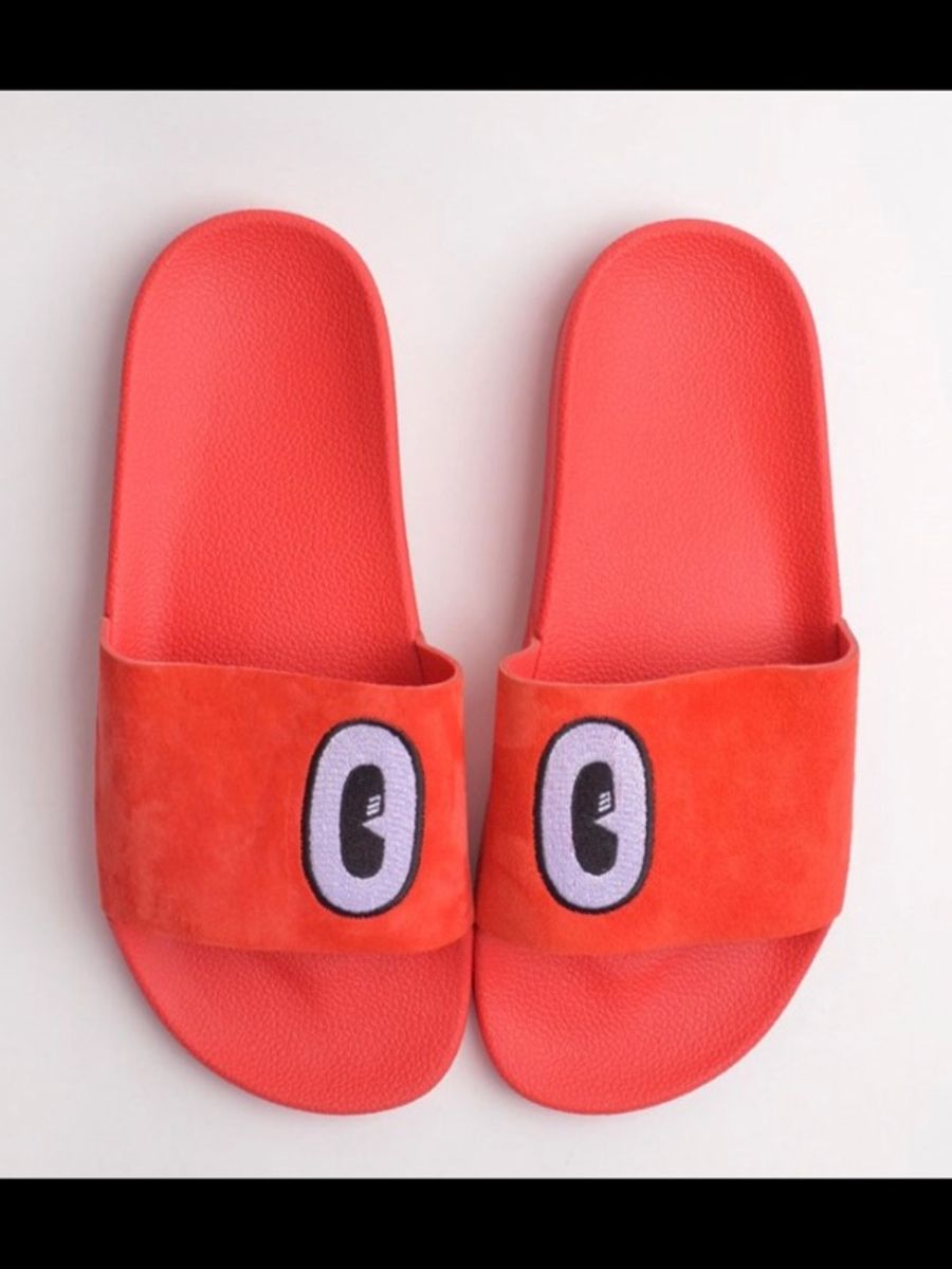 sandalia adidas vermelha