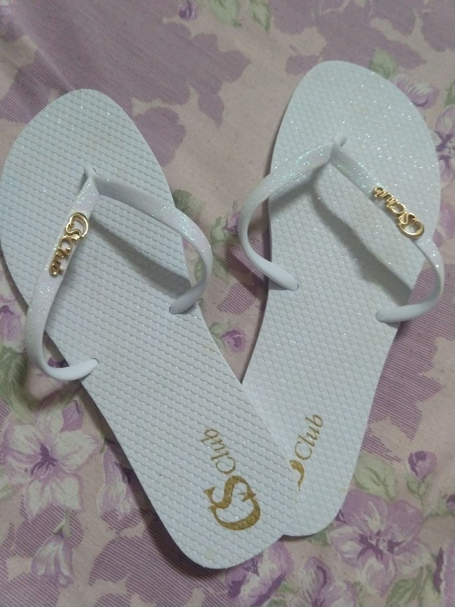 chinelo branco carmen steffens