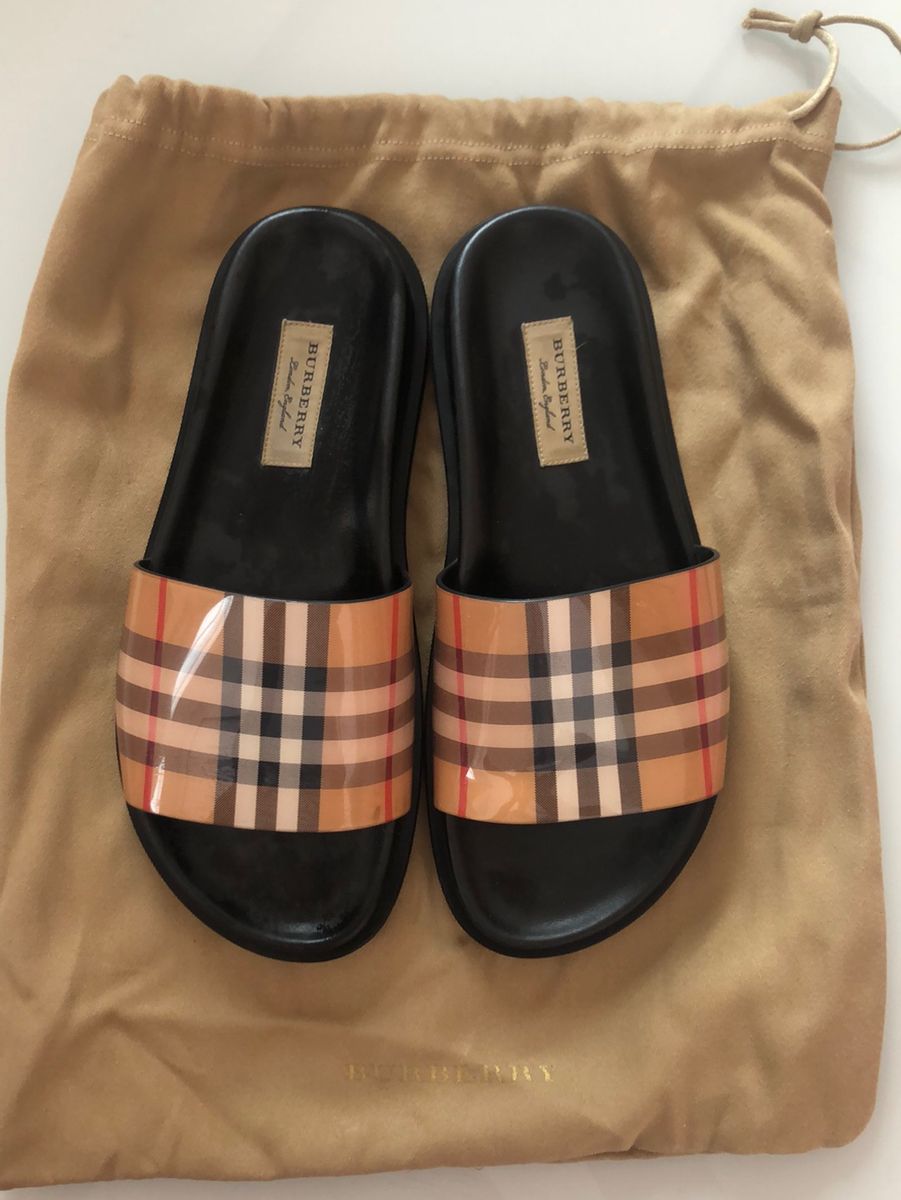 Chinelo Burberry | Rasteira Feminina Burberry Usado 78725436 | enjoei