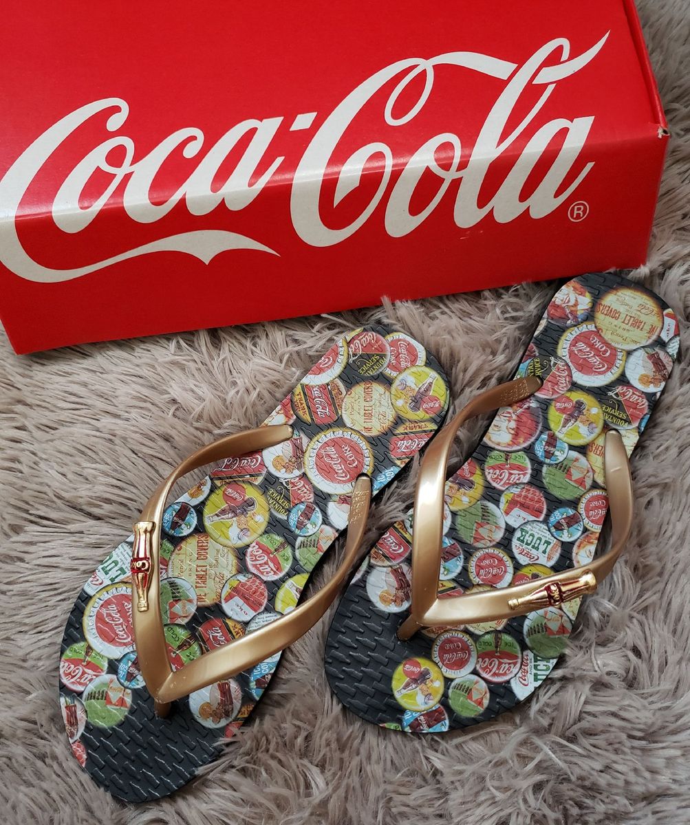 tenis rasteirinha da coca cola