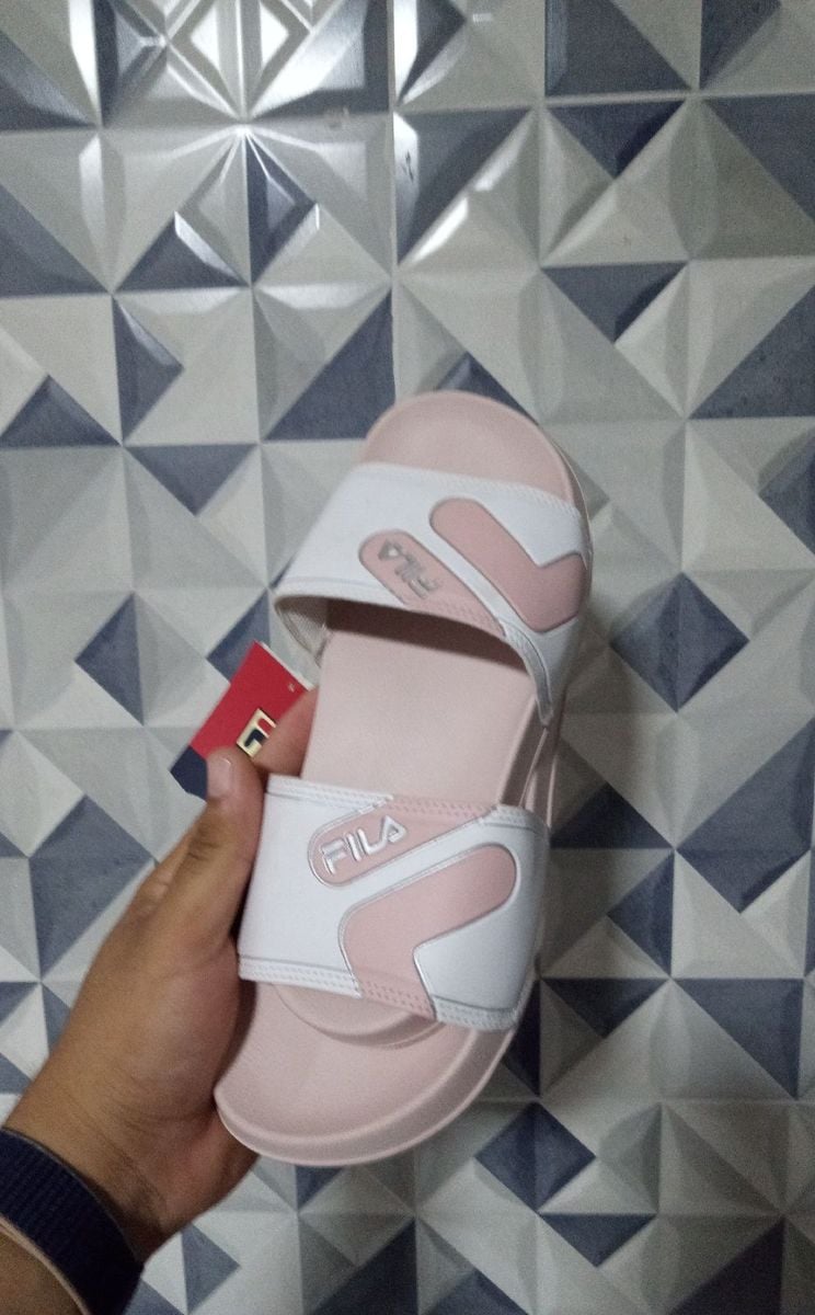 Chinelo da Fila Rose Original 36 Rasteira Feminina Fila Nunca