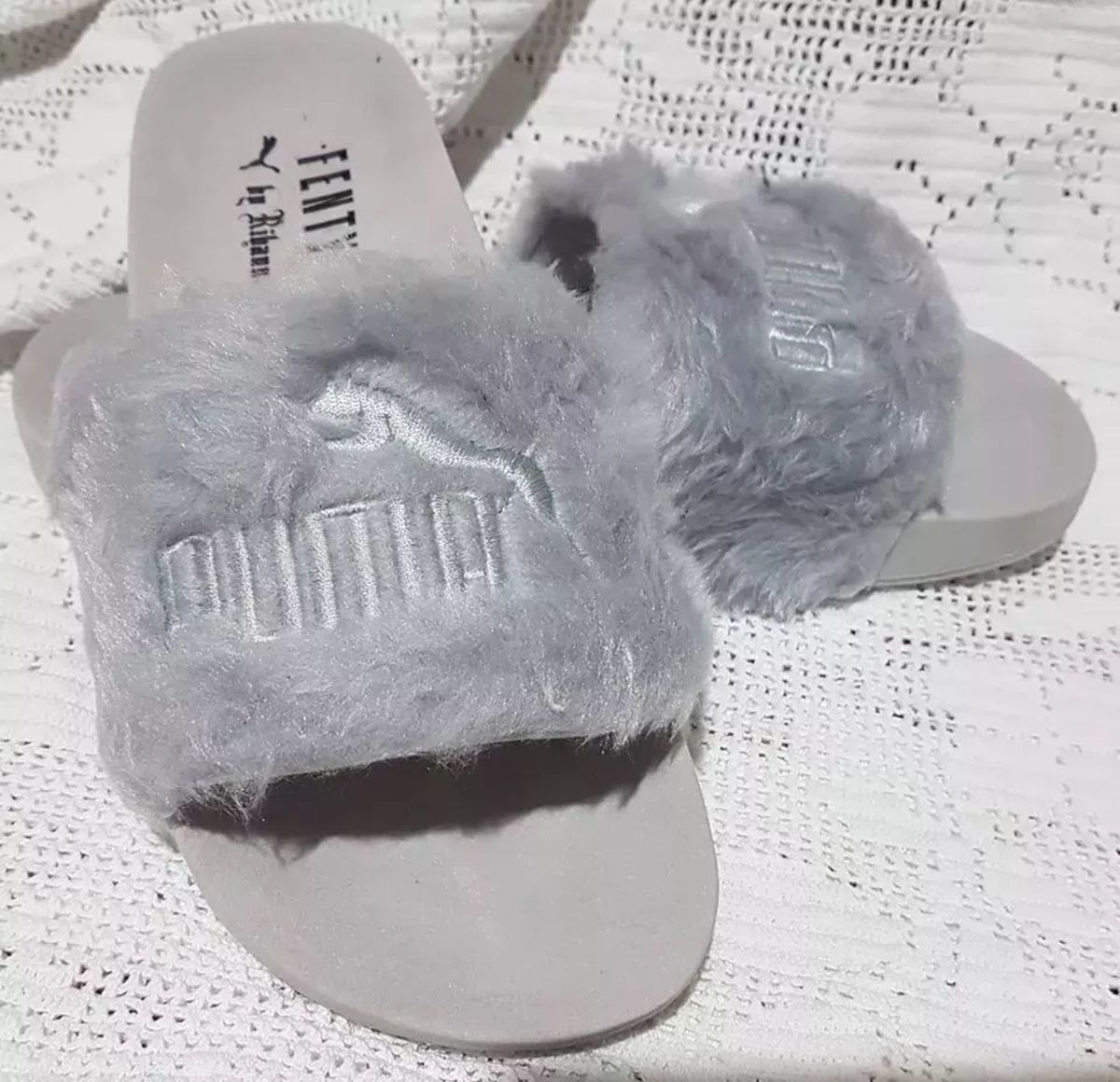chinelo puma feminino pelucia