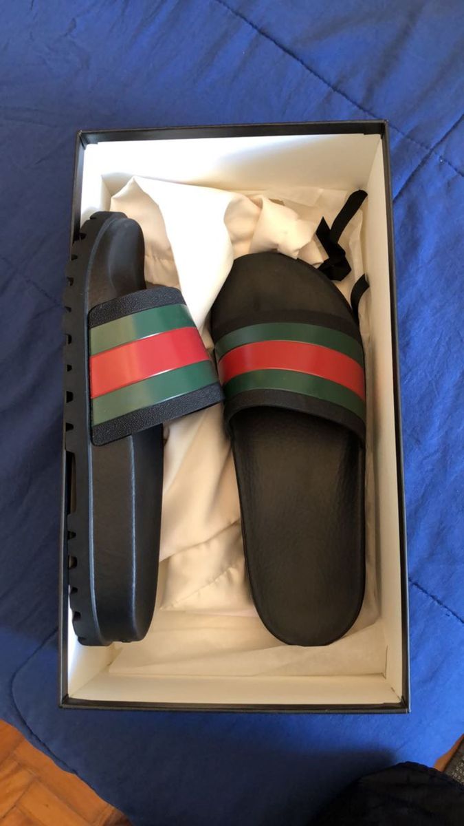 Chinelo gucci sale masculino mercado livre