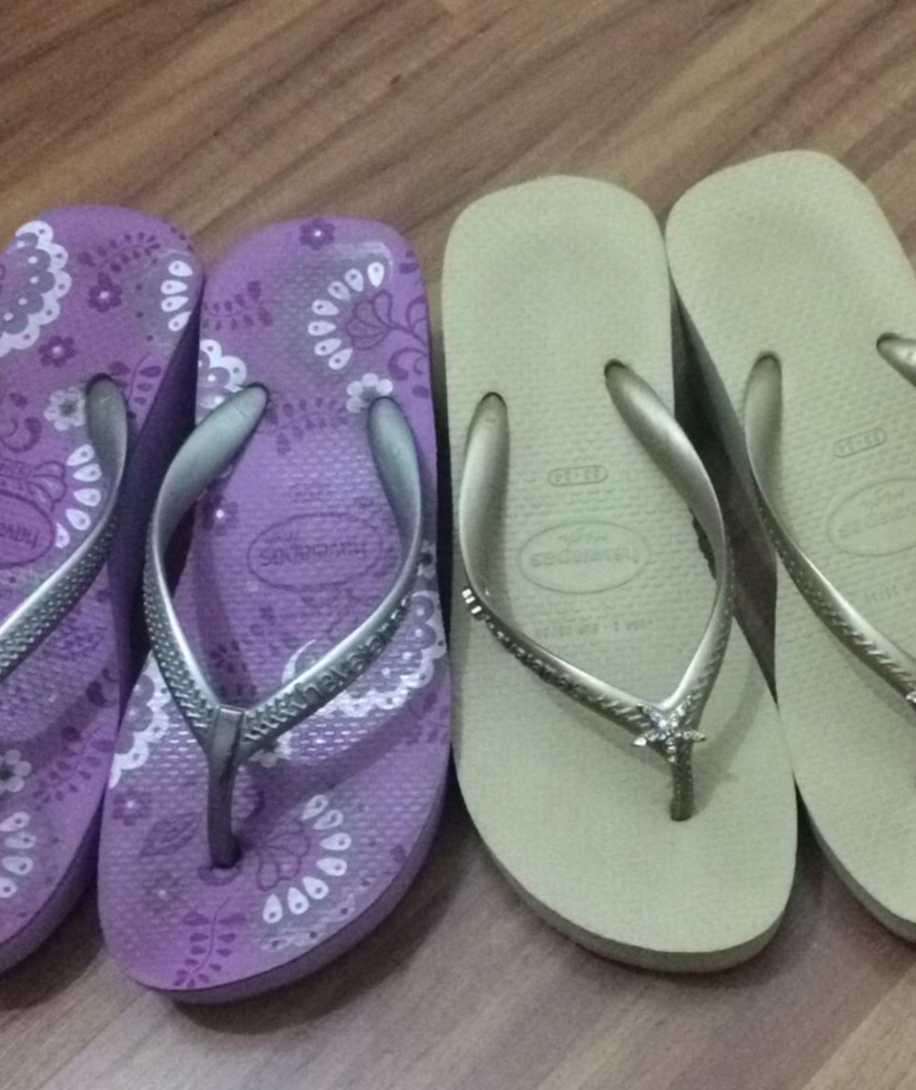 sandalias havaianas anabela