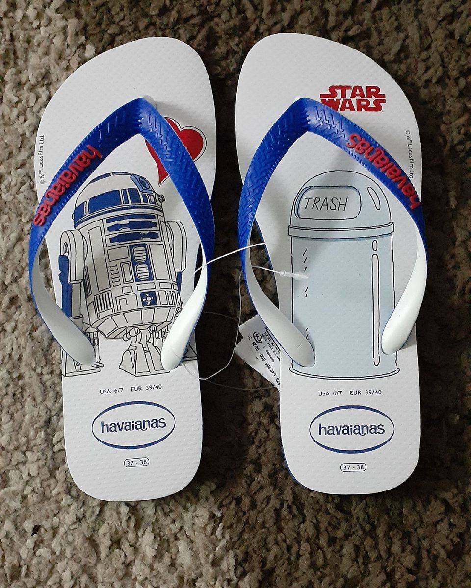 Chinelo masculino havaianas star hot sale wars