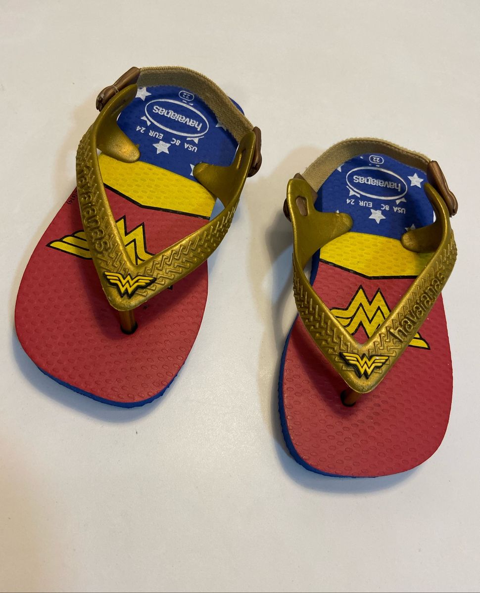 chinelo mulher maravilha havaianas