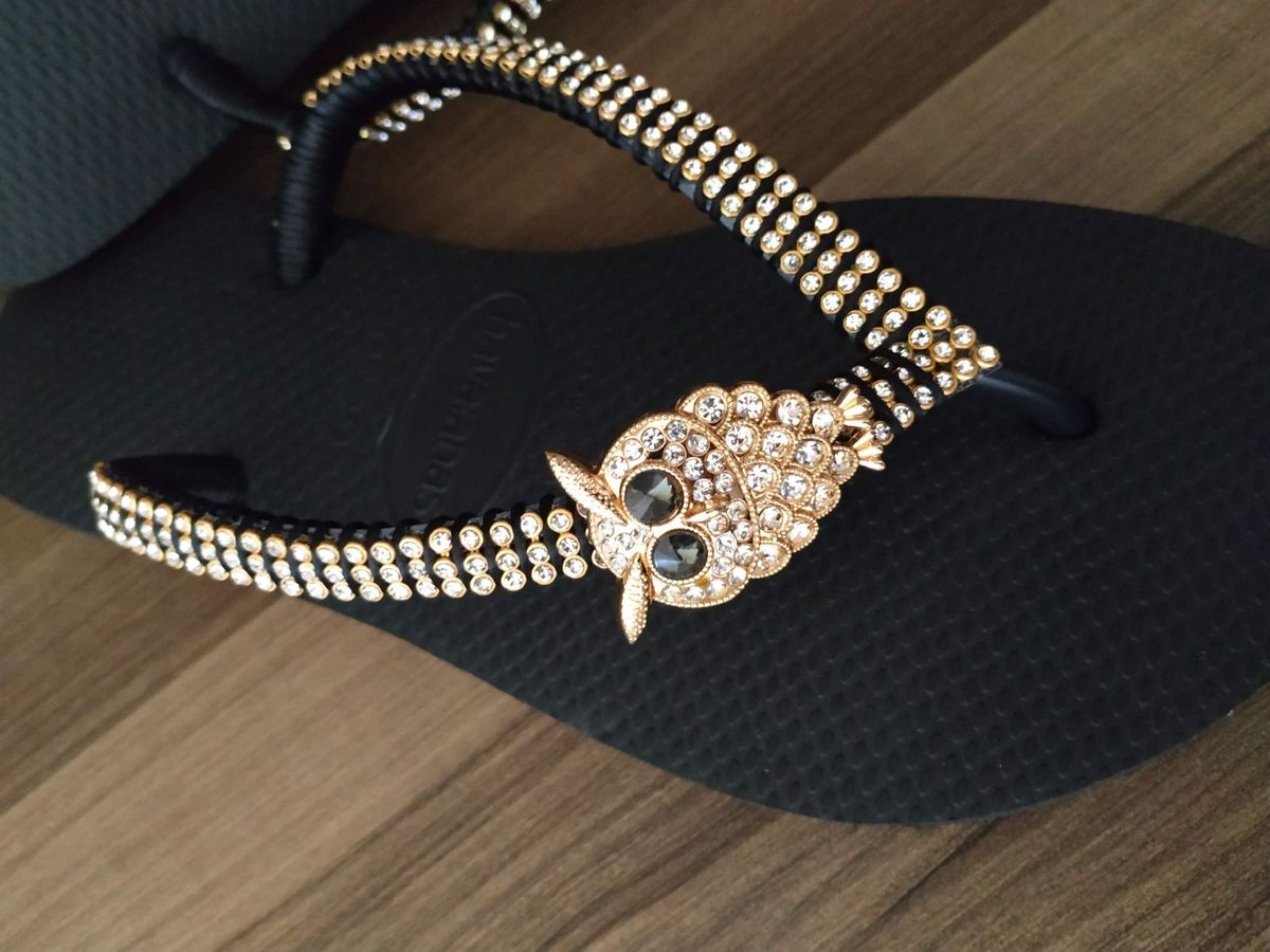 chinelo havaianas com strass preço