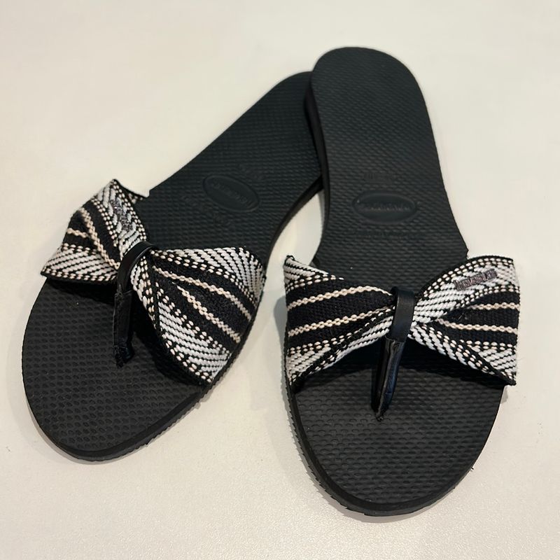 Rasteirinha best sale havaianas tecido