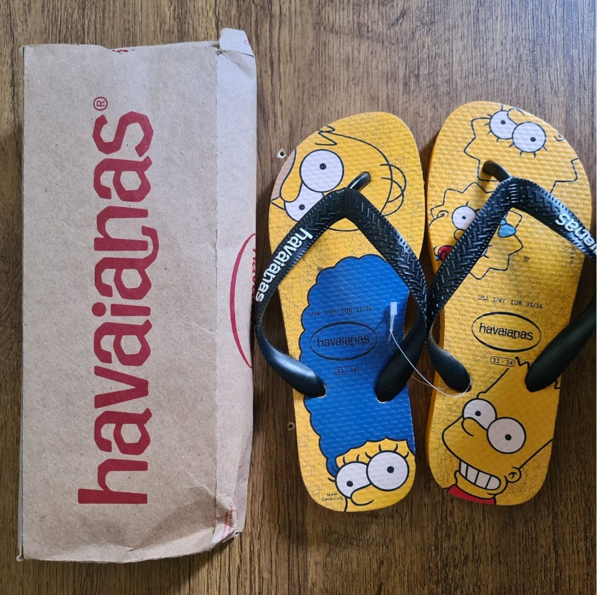 Sandalias cheap havaianas simpsons