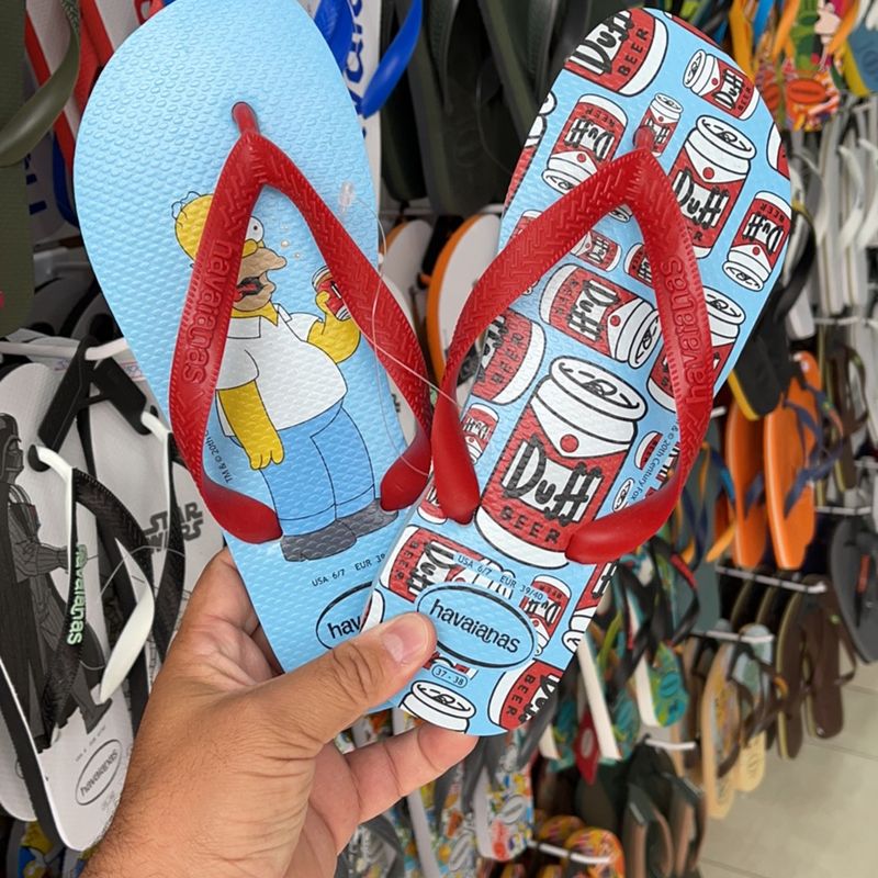 Chinelo havaianas best sale masculino simpsons