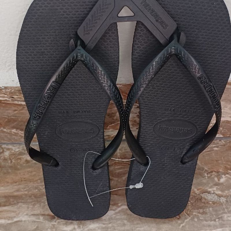 Chinelo Havaianas Slim Square Preta Clássica 35/36, Moda Praia Feminina  Havaianas Nunca Usado 92960868