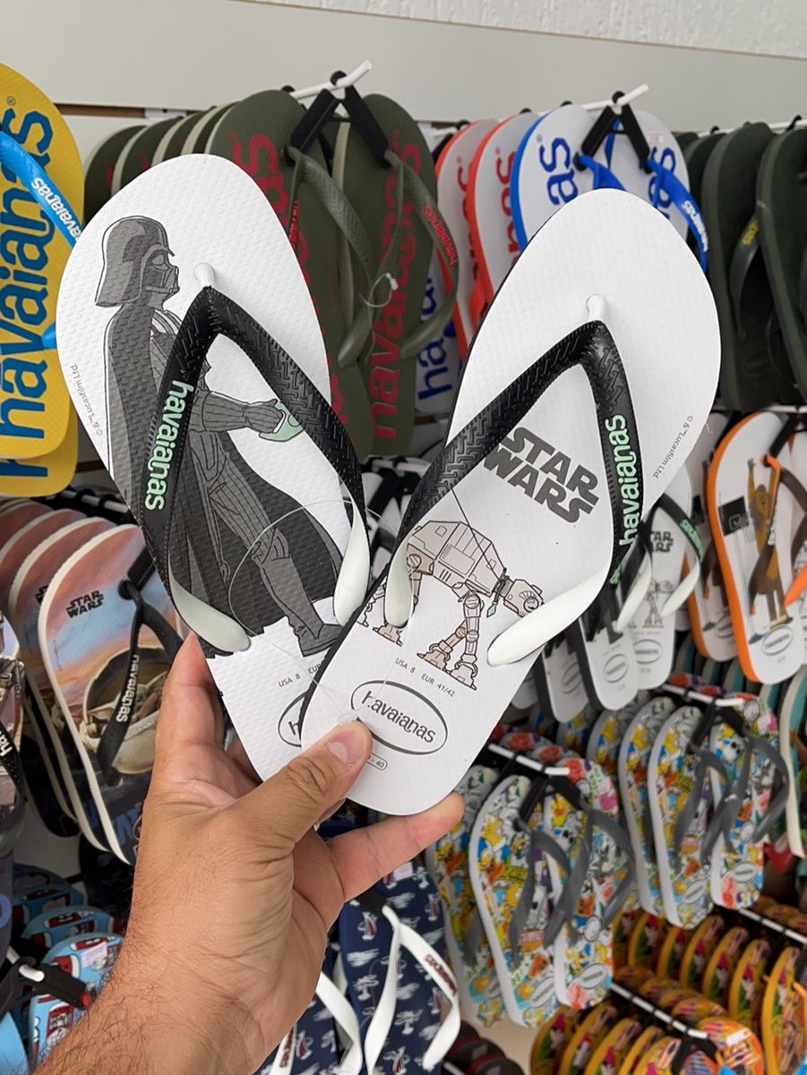 Chinelo masculino havaianas star hot sale wars