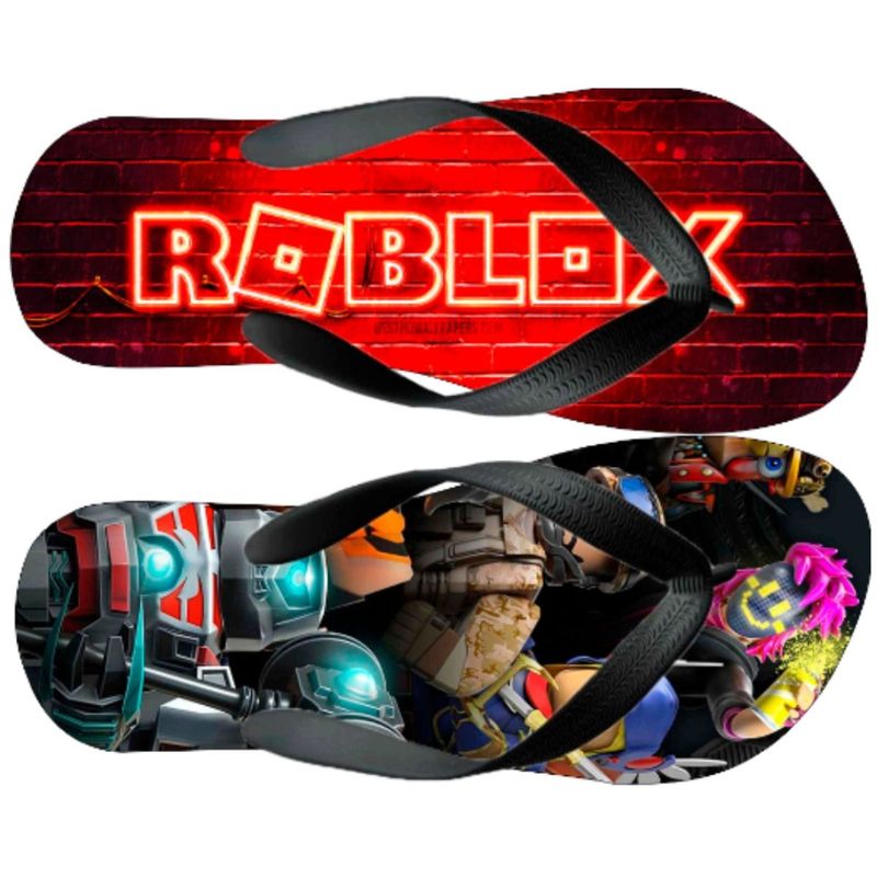 Chinelo Masculino Roblox Game Solado de Borracha N°46