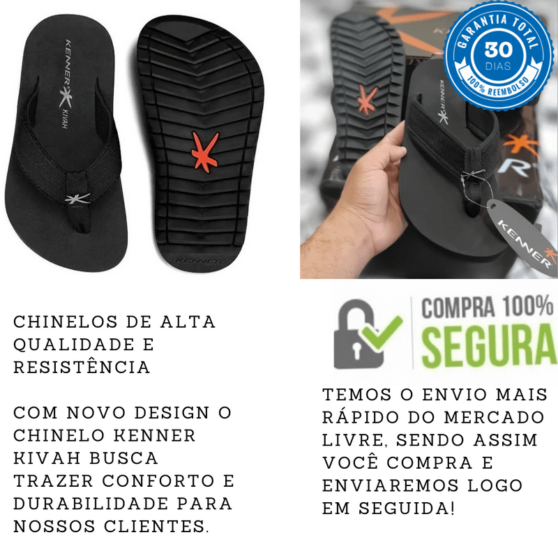 Mercado livre chinelo kenner 2024 original