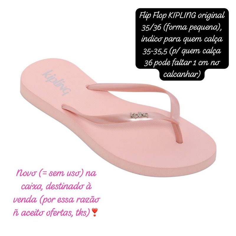 Kipling Flip Flop Estampado - 39/40