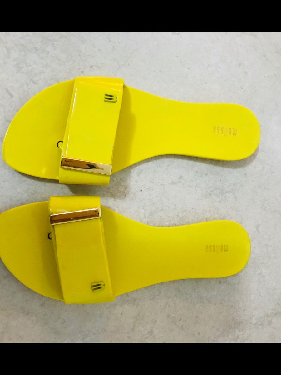 chinelo melissa amarelo