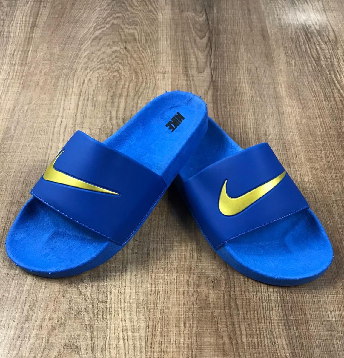 chinelo nike masculino azul