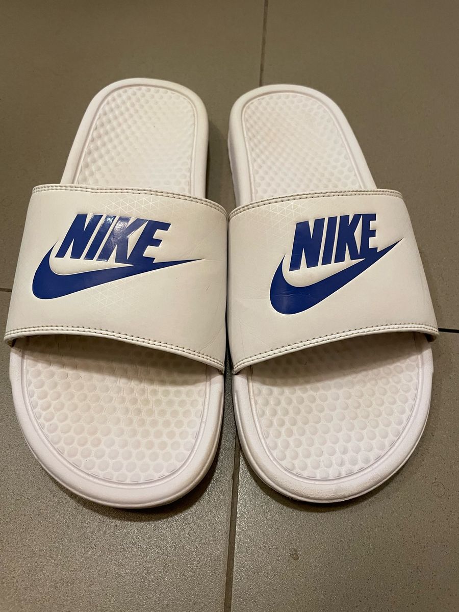 Chinelo Nike Benassi Branco Nike Usado 111810961 enjoei
