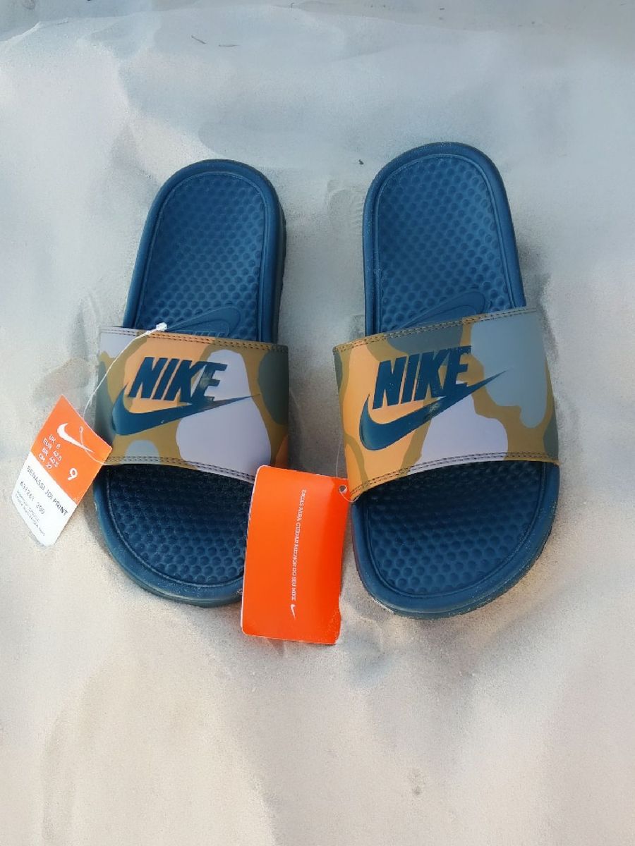 Chinelo nike hot sale benassi azul