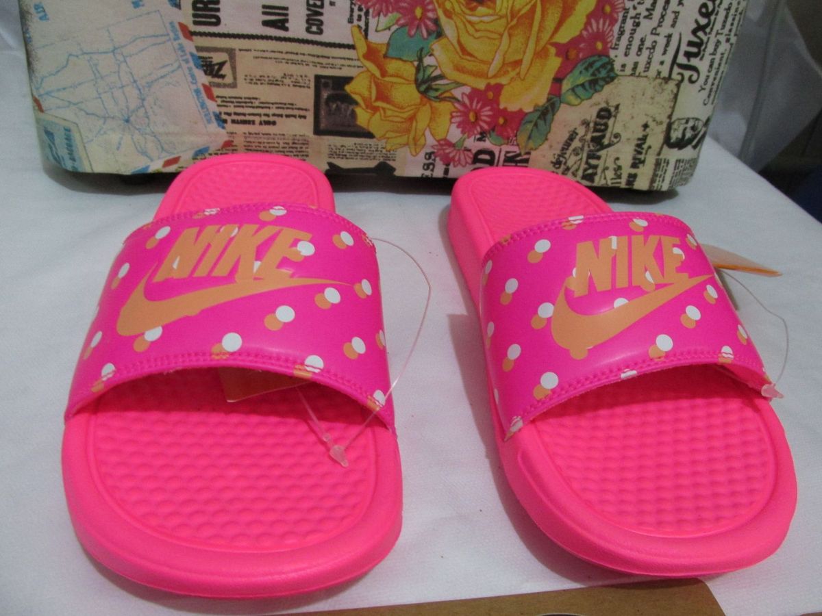 chinelo nike benassi rosa