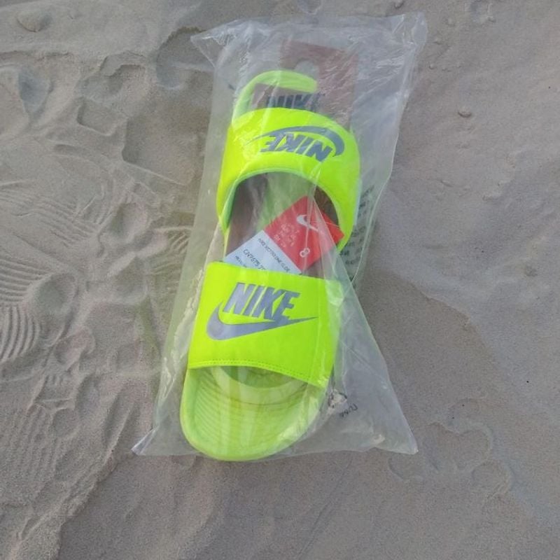 Nike store slides neon