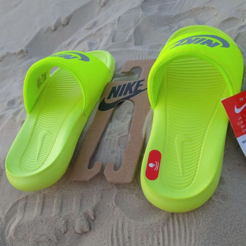 Nike store slides neon