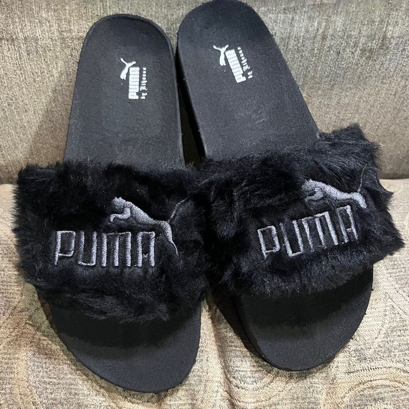 Chinelo da hot sale puma de pelinho