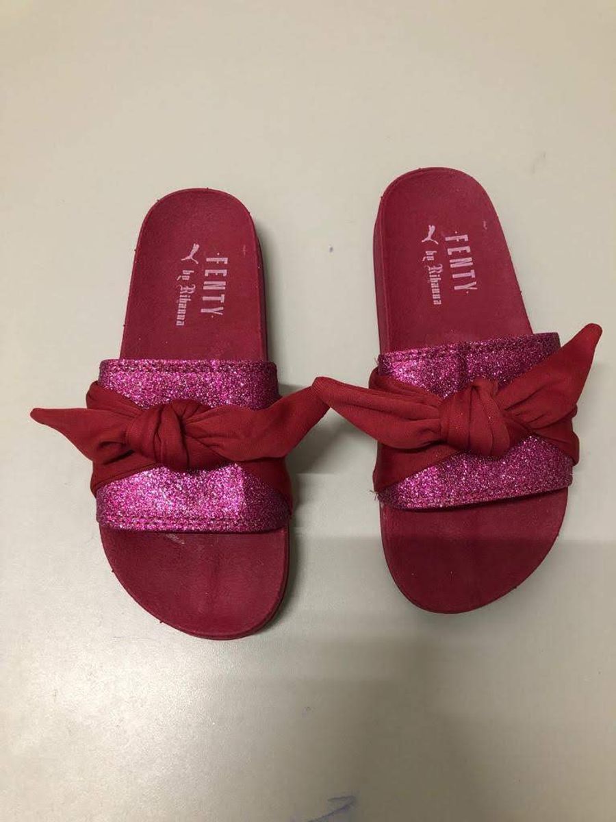 chinelo puma fenty laço