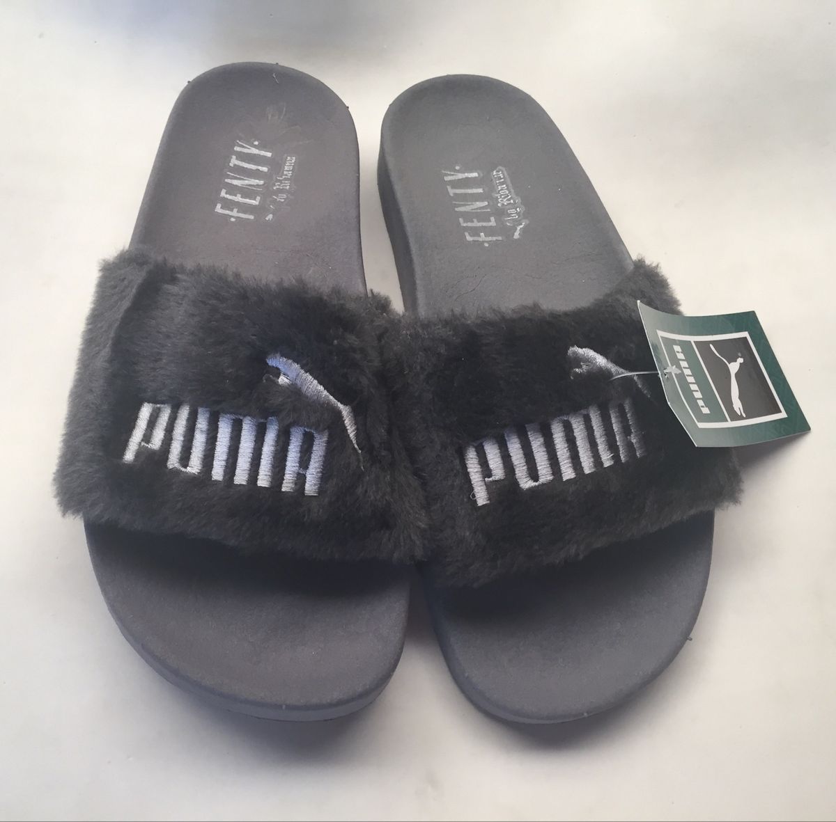 chinelo com pelinho puma