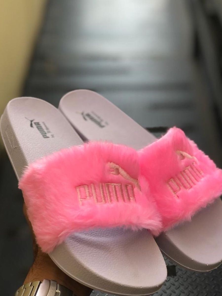 Chinelo puma fenty store rosa