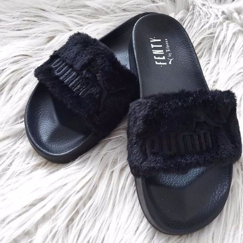 Chinelo fenty cheap puma preto