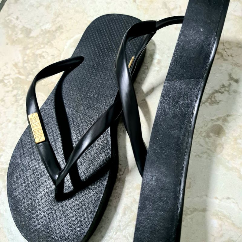 Chinelo Santa Lolla Preto Lindo! Rasteira Feminina Santa-Lolla