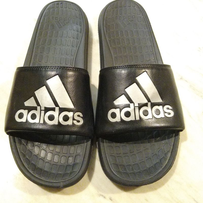 Chinelo Slide Adidas Voloomix 44 45 Sand lia Masculina Adidas Usado 77421133 enjoei