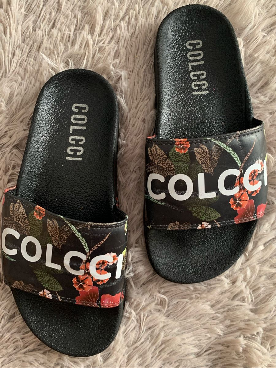 sandalia slide colcci