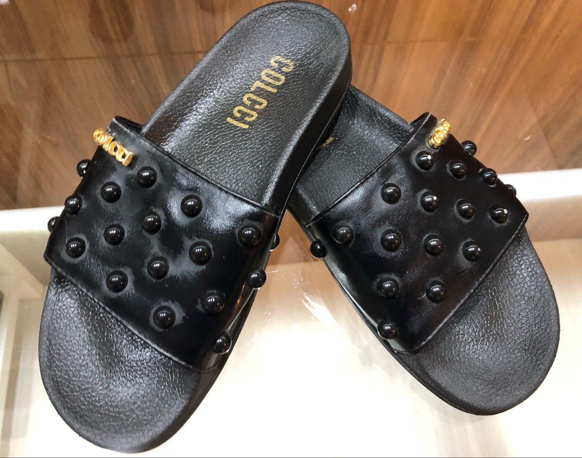sandalia slide feminina colcci