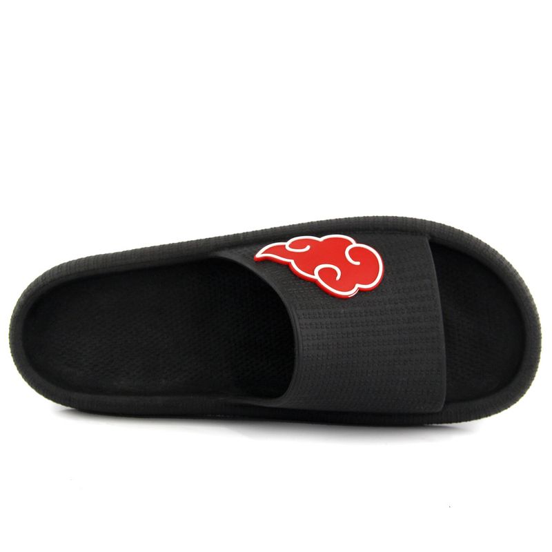 Pantufa Chinelo De Quarto Nuvens Akatsuki Oficial Naruto (Preto,  br_footwear_size_system, adult, numeric_range, numeric_33, numeric_35)