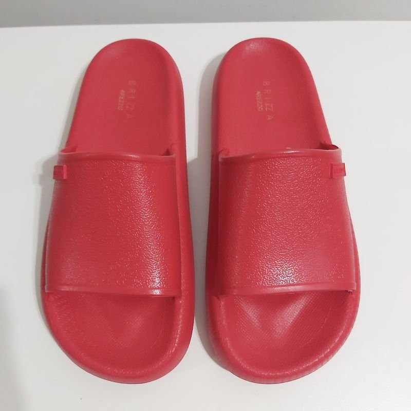 Chinelo Slide Nuvem Vermelho Brizza Arezzo Rasteira Feminina Arezzo Nunca Usado 88104233 enjoei