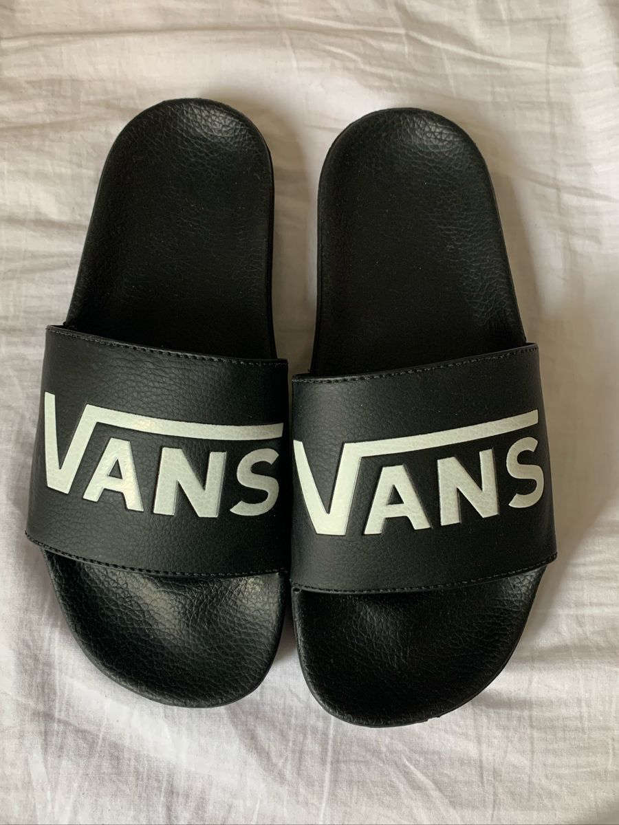 sandalia vans preta