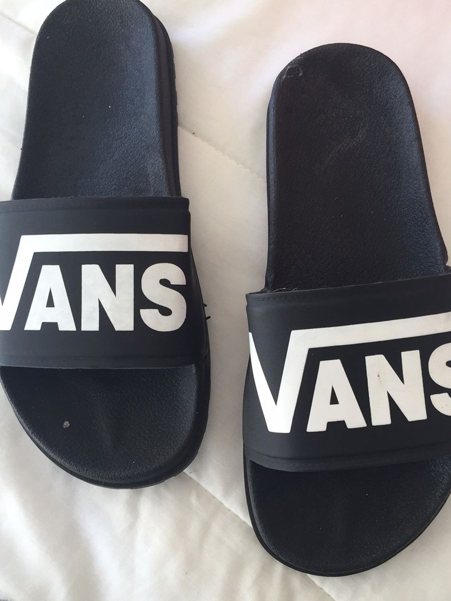 sandalia vans preta