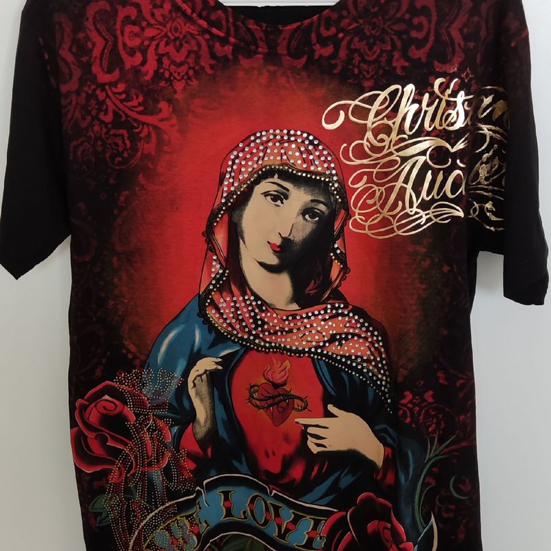 Christian Audigier Nova. Camiseta Masculina Christian Audigier Nunca Usado 76676090 enjoei