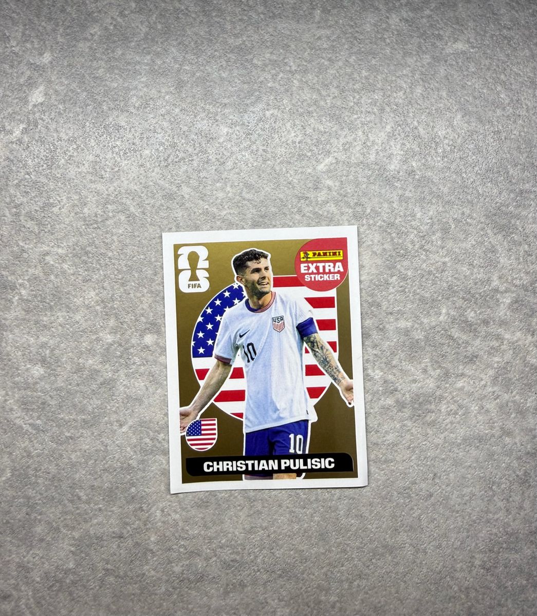 Christian Pulisic Ouro Extra Sticker Copa do Mundo 2026 Nova (tirada do ...