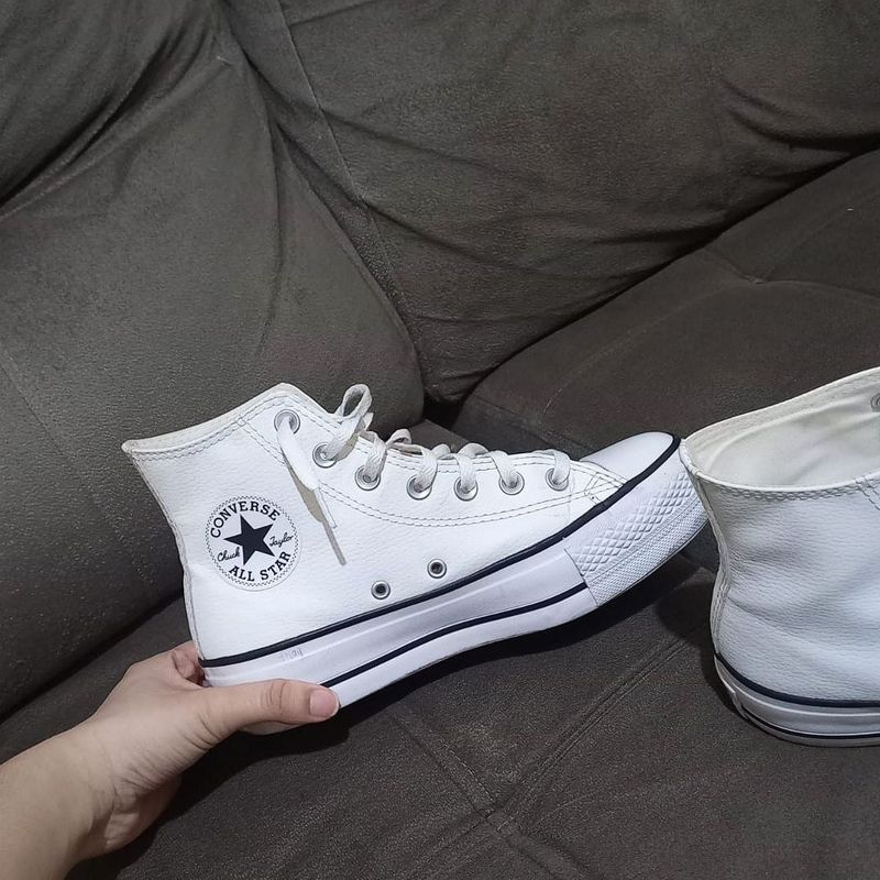 star lift tenis all star branco plataforma Chuck Taylor All Star Lift Branco Plataforma (Original) Tênis