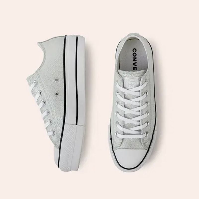 Chuck Taylor All Star Lift Prism Glitter Cinza Converse Usado