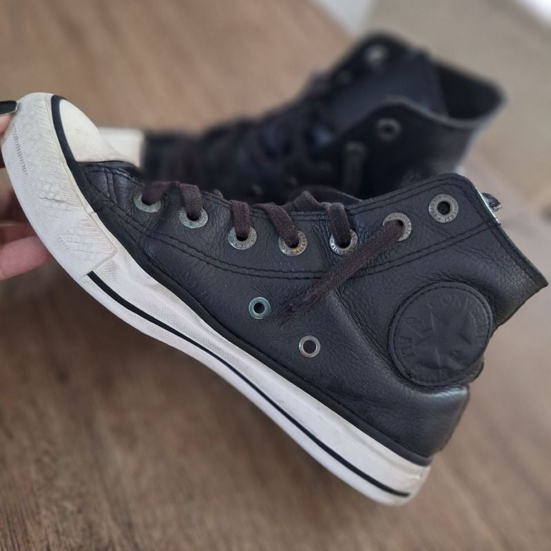 Taylor All Star Chuck Taylors Converse Blue And Brown Leather