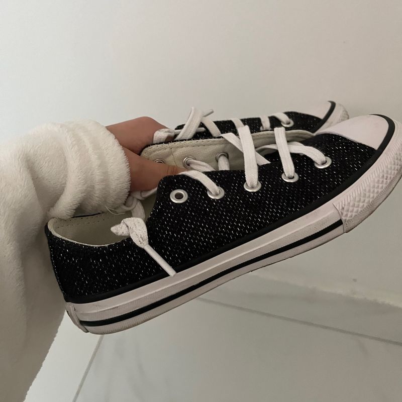 TÊNIS INFANTIL ALL STAR CONVERSE CHUCK TAYLOR UNDER THE SEA GLITTER PRETO (  26 AO 33) - Loja Ultra Kids - Compre Roupas ,Calçados e Acessório Infantil  e Juvenil