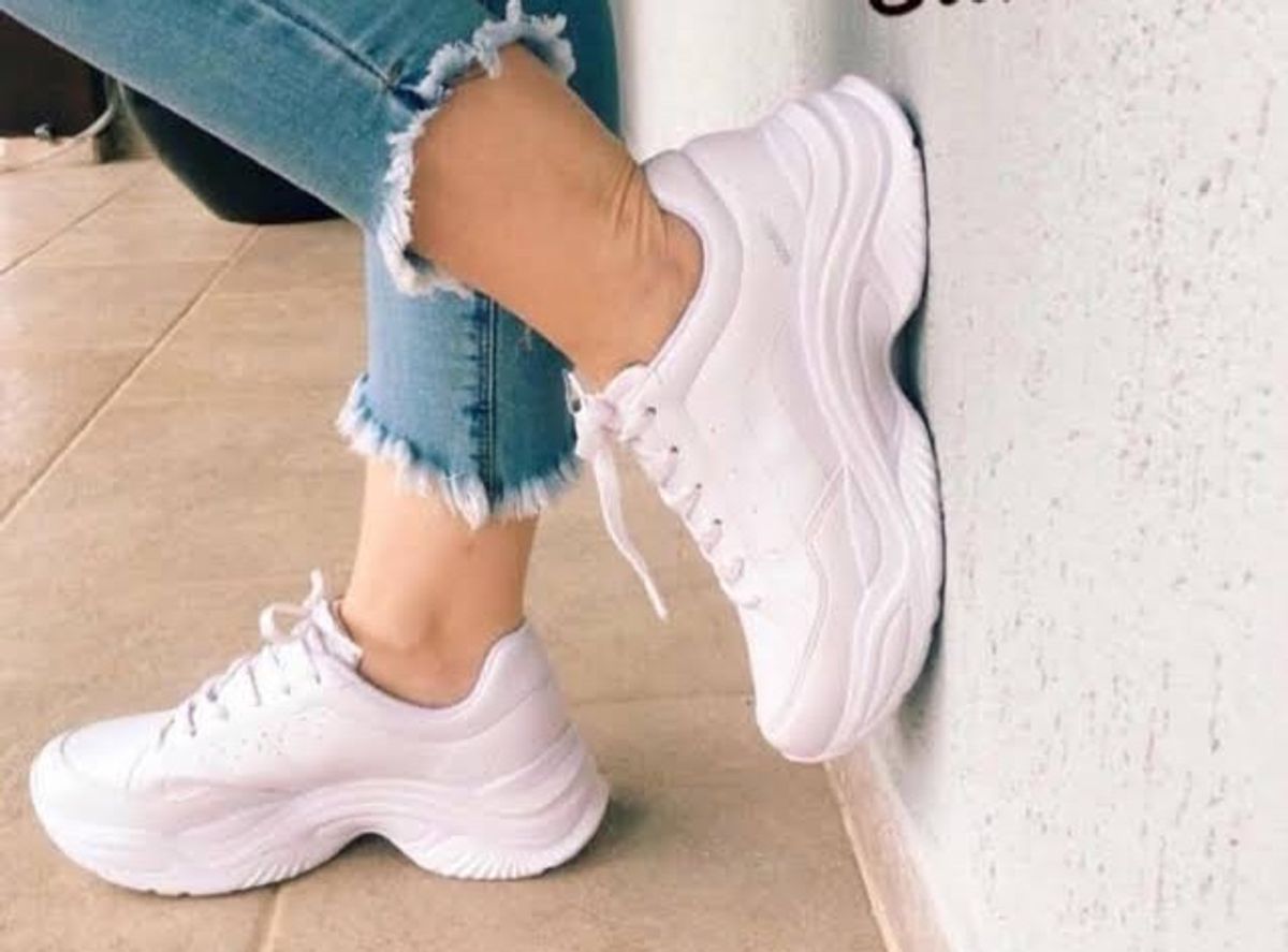 tenis chunky branco azaleia