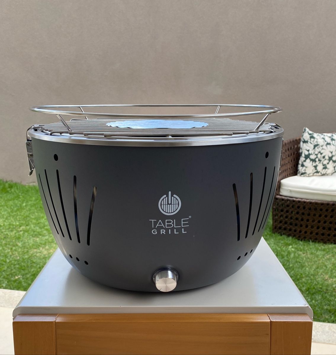 Churrasqueira de Mesa Table Grill Móvel p/ Casa Table Grill Usado 63851513 enjoei